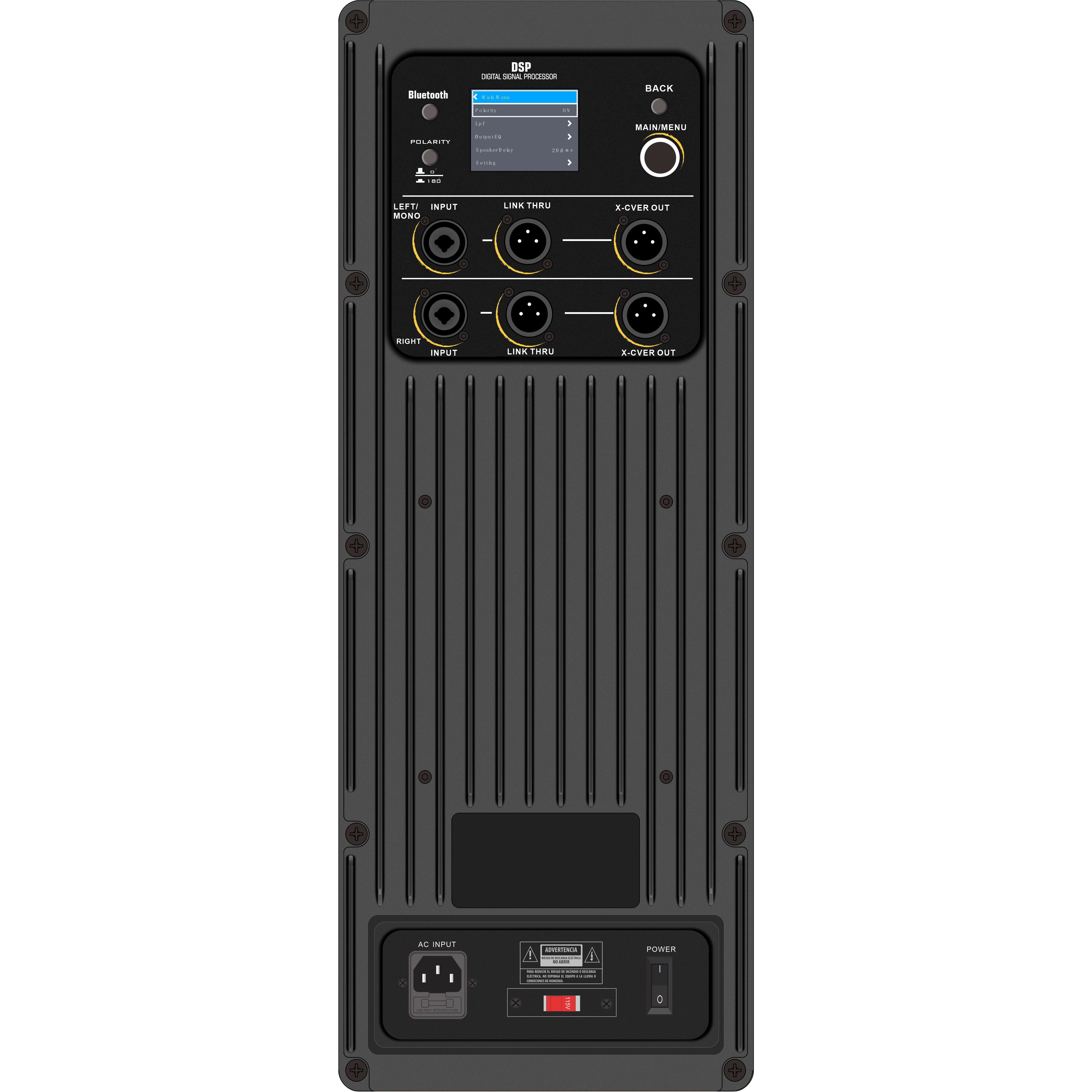 Subwooferový zesilovač DSP2504SUB DSP Pro
