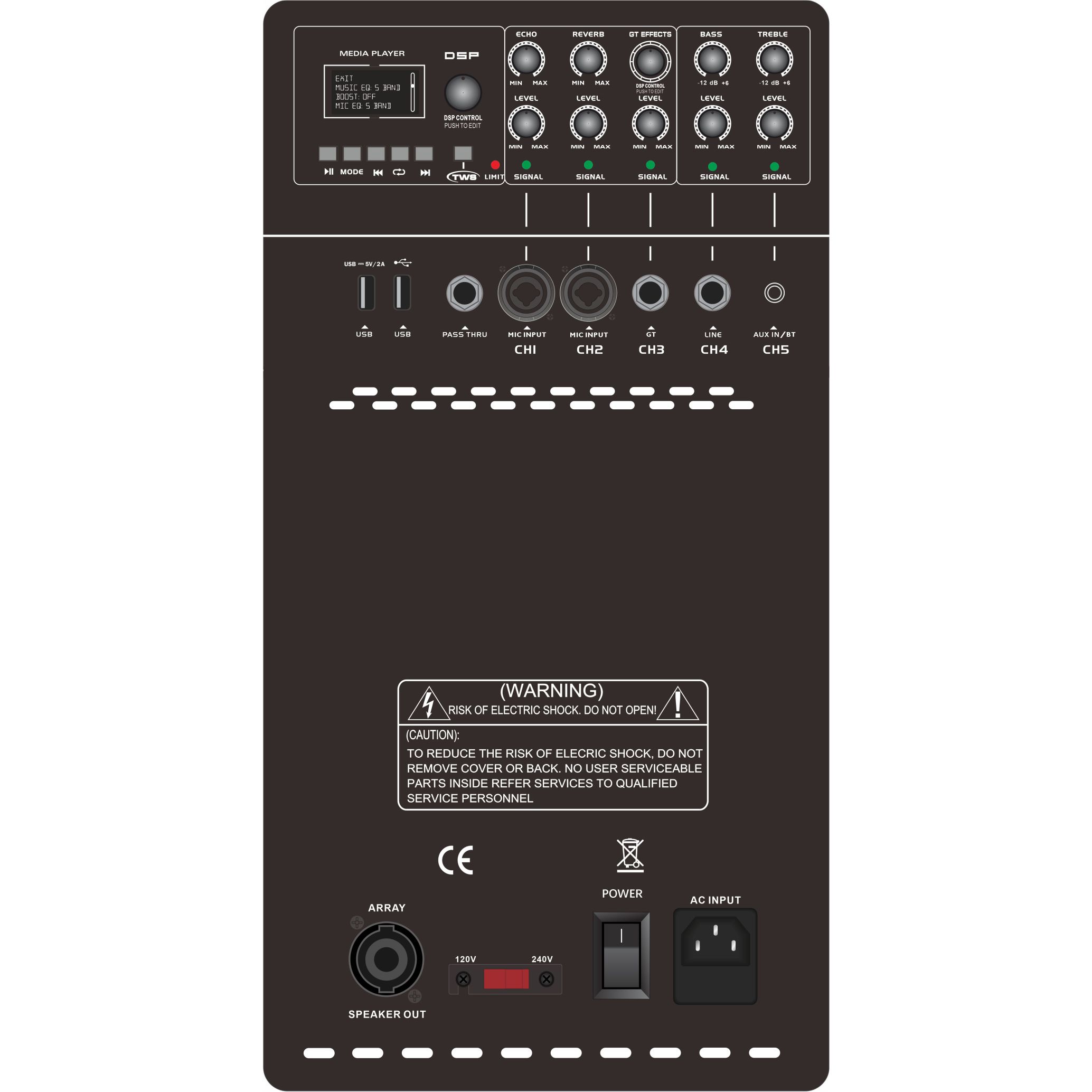 MK12-1.1 Pro Active Line Array výkonový zesilovač