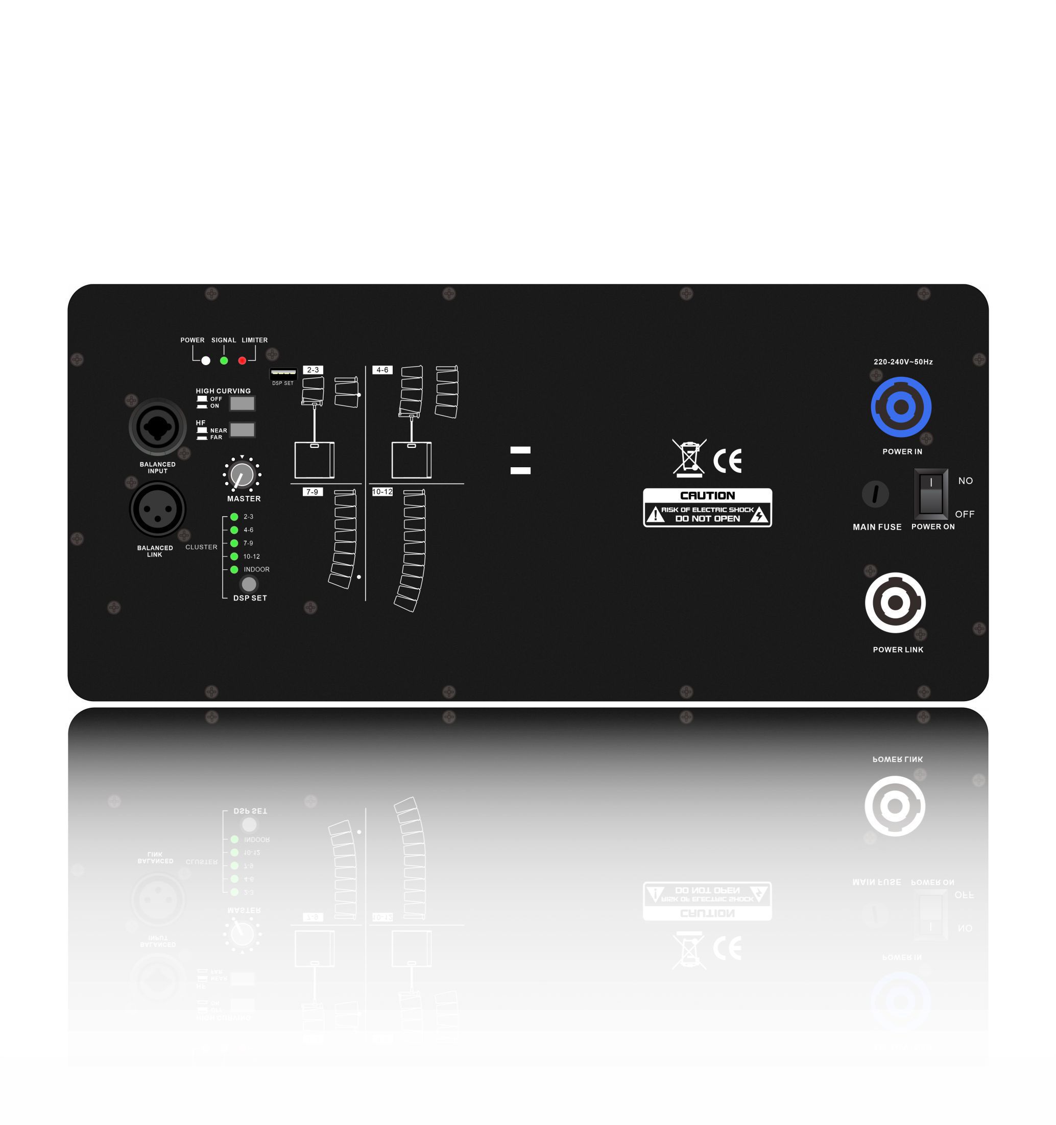 Výkonový zesilovač HDL10-A Professional Line Array System