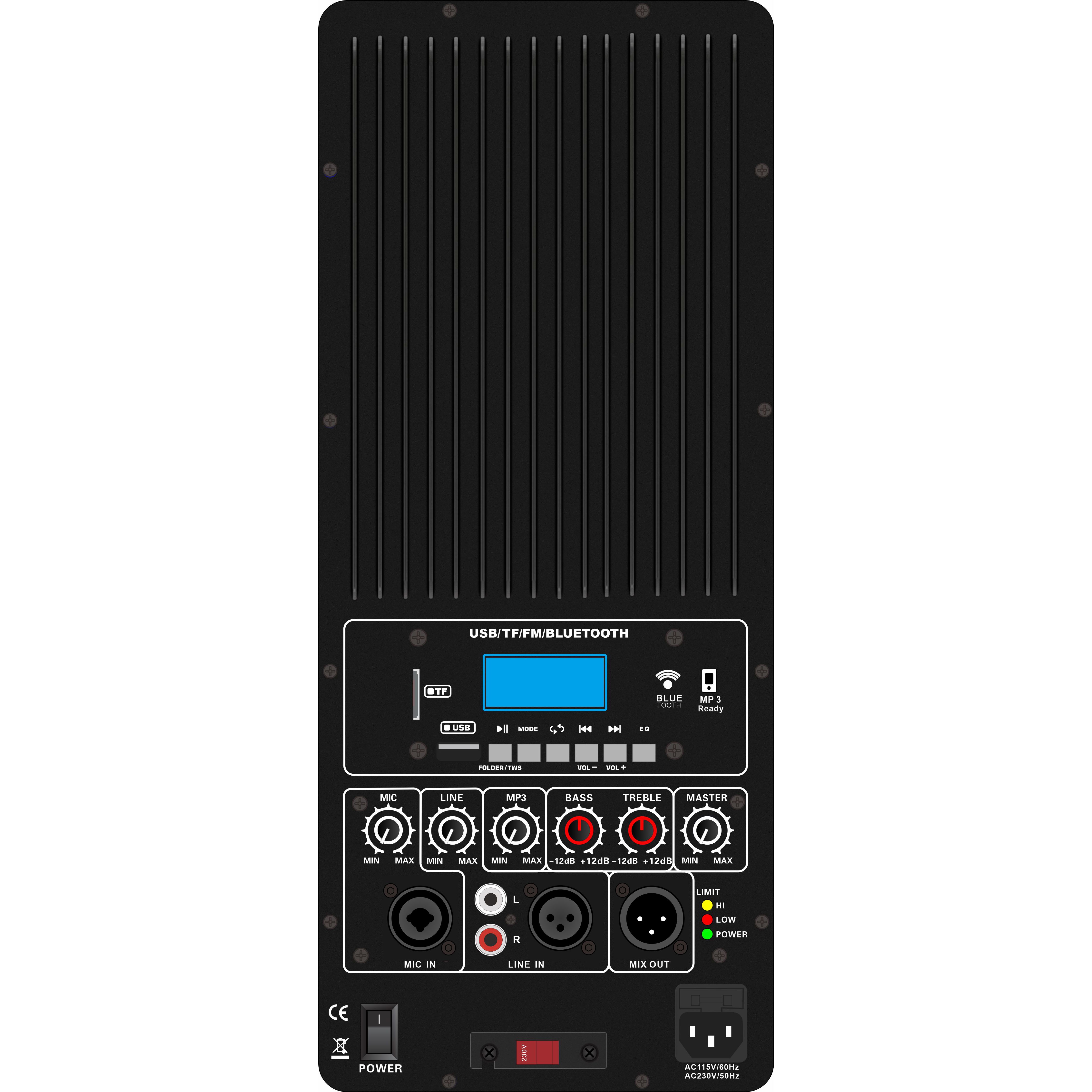 Zesilovač elektrického systému dělení frekvence třídy H PL93