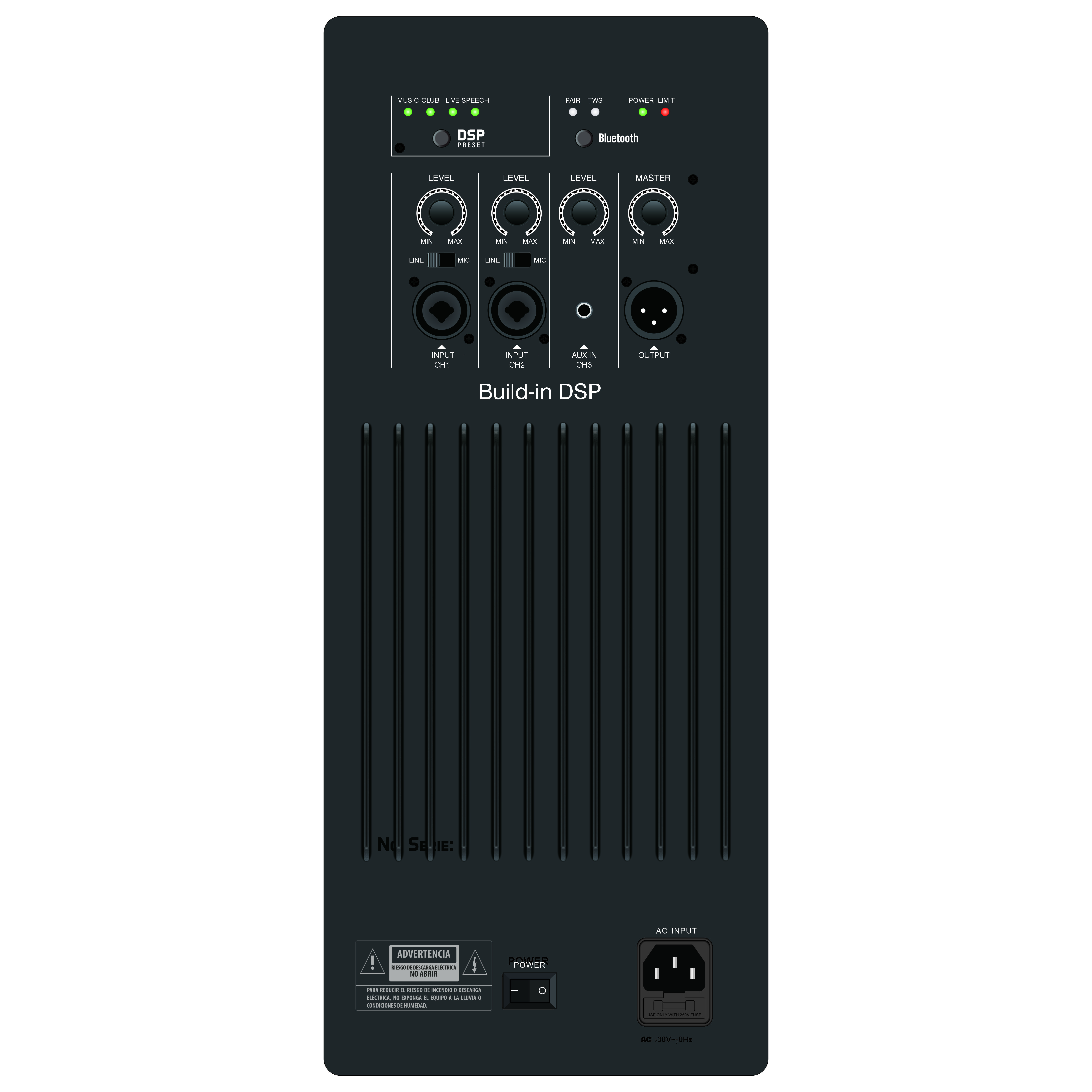 DSP2509 Vysoce výkonný multifunkční zesilovač třídy AB s DSP